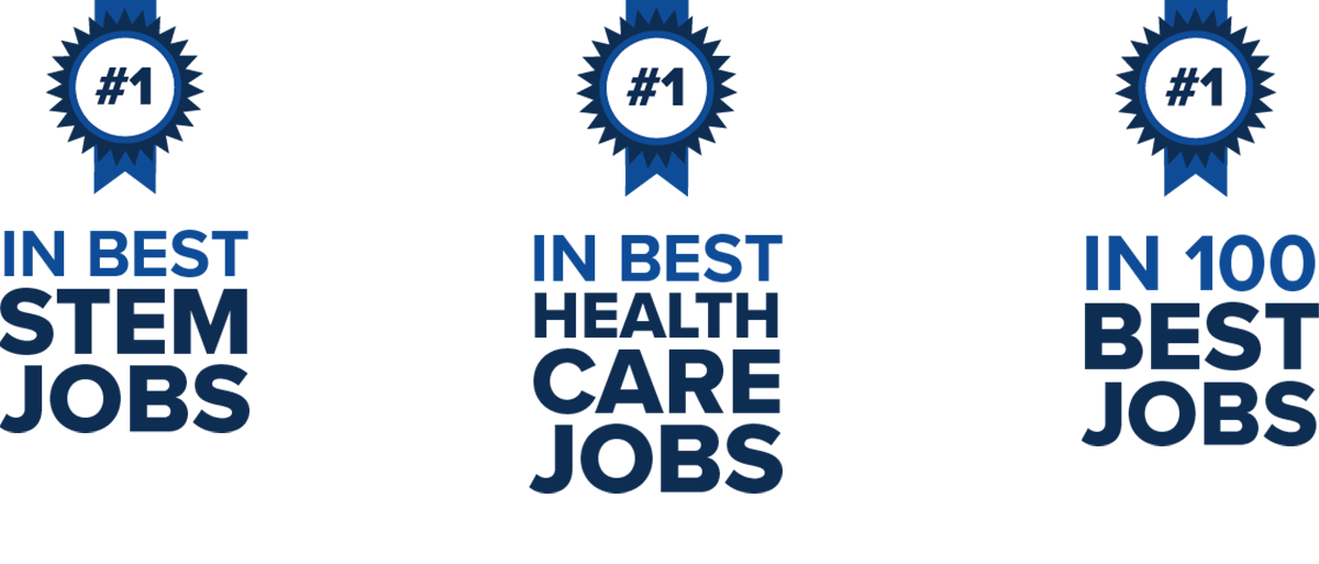 在百佳工作中排名第一，在最佳医疗保健工作中排名第一，在最佳stem工作中排名第一